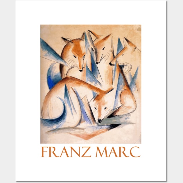 Four Foxes by Franz Marc Wall Art by Naves